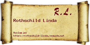 Rothschild Linda névjegykártya